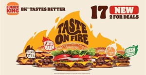 Taste on Fire: Burger King unveils 17 new 2-for deals starting at R110