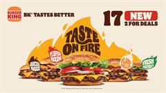 Taste on Fire: Burger King unveils 17 new 2-for deals starting at R110