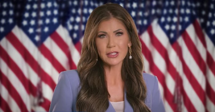 Kristi Noem in the advertisement.