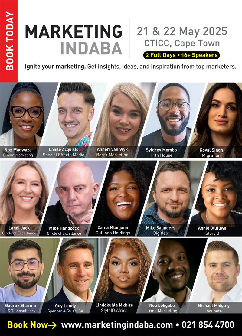 Marketing Indaba 2025 to inspire and empower marketers in Cape Town this May