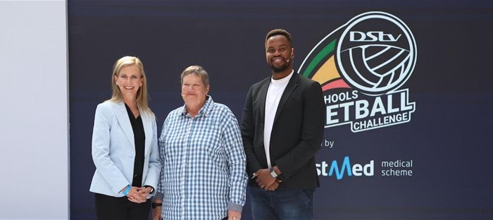 Madelein O'Connell (Bestmed), Di Woolley, and Rendani Ramovha, CEO of SuperSport