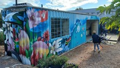 For the past four years, Streetscapes has been running a self-sufficient laundry at its urban farm in the city centre. The organisation plans to replicate the solar- and rainwater-powered laundromat and showers at the new site to cut operational costs and reduce pressure on municipal infrastructure. Photos: Marecia Damons / GroundUp