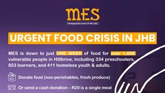 Urgent appeal: Help feed the homeless in Johannesburg's inner city