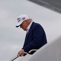 Source: Reuters. US President Donald Trump disembarks Air Force One as he arrives at Joint Base Andrews, Maryland, US, 25 May, 2025.