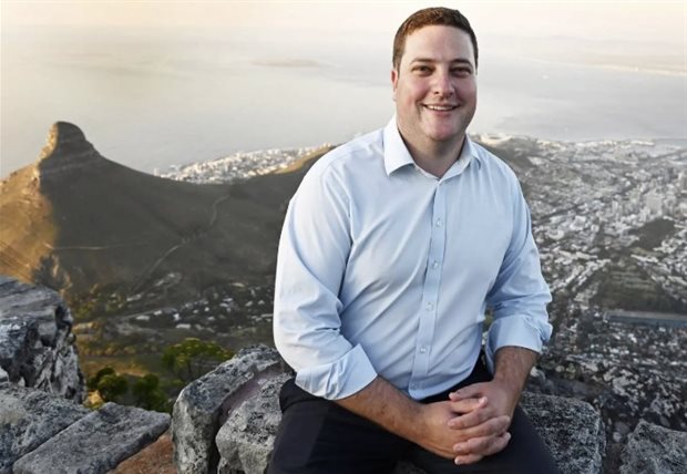 Source: Supplied. Cape Town's Mayor Geordin Hill-Lewis.