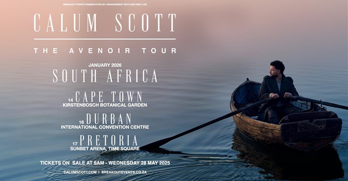 Calum Scott is coming to South Africa in 2026. Source: Supplied.