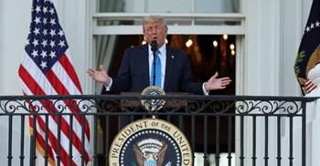 US President Donald Trump speaks as he attends a &quot;Summer Soiree&quot; held on the South Lawn of the White House in Washington, DC, US, 4 June 2025. Reuters/Leah Millis