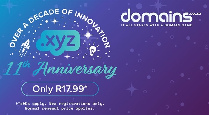 Celebrate 11 years of .xyz with Domains.co.za