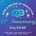 Celebrate 11 years of .xyz with Domains.co.za