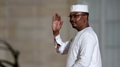 Chad's President General Mahamat Idriss Deby arrives before a dinner with several heads of state and government and leaders of international organisations at the Elysee Palace, as part of the 19th Francophonie Summit, in Paris, France, 4 October 2024. Reuters/Benoit Tessier/File Photo