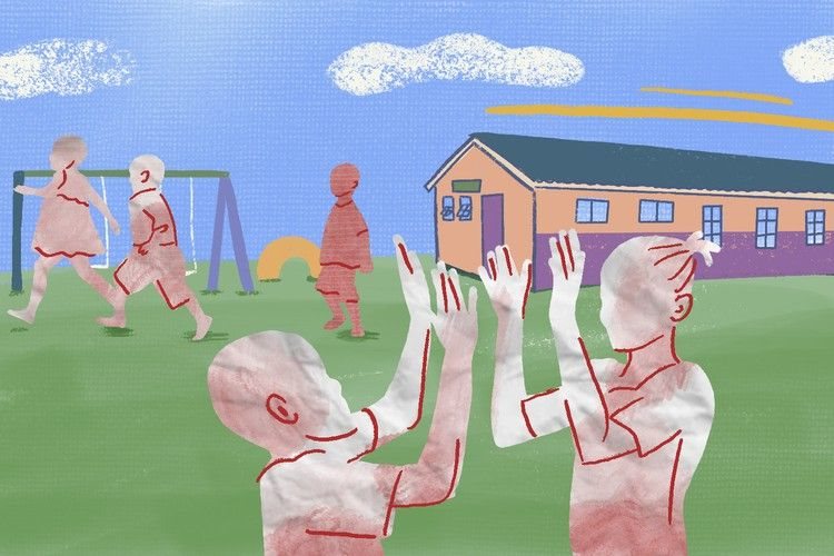 Blind SA went to the high courts in Pretoria and Pietermaritzburg to appoint curators for two special schools it says are failing to adequately provide for learners with disabilities. Illustration: Lisa Nelson / GroundUp