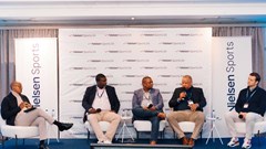 The Nielsen Sports SA’s Annual Trends Breakfast featured a panel of (l to r) Tumelo Selikane - MD Nielsen Sports SA, Errol Madlala - commercial & marketing manager, SAFA, Mtunzi Jonas - chief commercial officer, Cricket South Africa, Bronson Mokabela - GM: marketing, communications & commercial, SASCOC and Ryan Cumming - head of marketing, SuperSport.