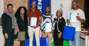 Image supplied. Andiswa Mkhize, manager, org design and EE; Pontsho Matshediso, talent acquisition specialist; Thando Kondowe, graduate; Msizi Gantsho, graduate; Angela Stofile, HR graduate; Sandi Jama, graduate.