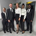 Supplied image (L-R): Yonela Dishi (Candidate Legal Practitioner), Jared Boy (Junior Attorney), Soretha Venter (Senior Attorney - Director: Law Clinic (Inland Region), Happiness Mkabe (Candidate Legal Practitioner) and Kerushlen Marie (Legal Intern)