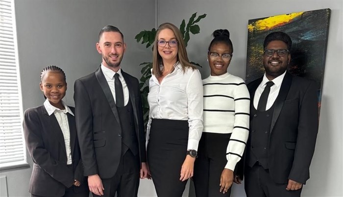 Supplied image (L-R): Yonela Dishi (Candidate Legal Practitioner), Jared Boy (Junior Attorney), Soretha Venter (Senior Attorney - Director: Law Clinic (Inland Region), Happiness Mkabe (Candidate Legal Practitioner) and Kerushlen Marie (Legal Intern)