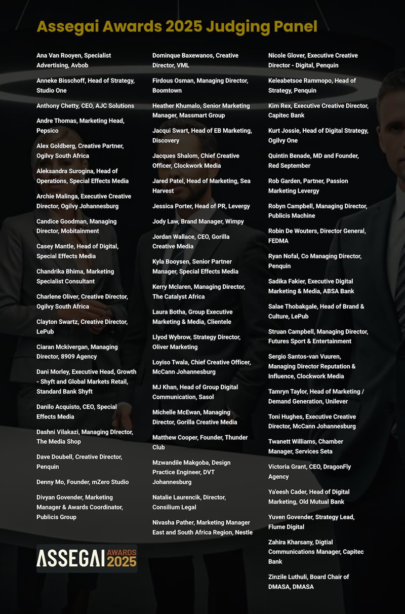 Introducing the 2025 Assegai Awards judging panel