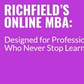 Richfield&#x2019;s online MBA: Designed for professionals who never stop learning