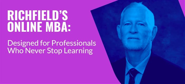 Richfield’s online MBA: Designed for professionals who never stop learning