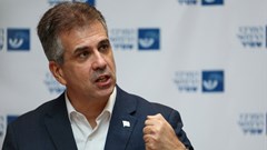 Source: Reuters. Israeli minister Eli Cohen speaks to the media in Be'er Ya'akov, Israel 28 November, 2023.