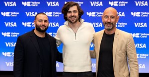 Source: Supplied. Cuy Sheffield, Vice President, Head of Crypto, Visa; Chris Maurice, CEO & Co-Founder, Yellow Card; Godfrey Sullivan, Senior Vice President, Head of Product and Solution, CEMEA, Visa.