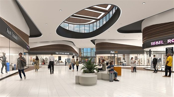 Architectural perspective of the interior of GrandWest Mall. Image supplied
