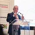 Mark Cutifani delivering the keynote address on day one of the London Indaba. Image supplied.