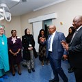President Ramaphosa on his oversight visit to the Nuclear Medicine Research Infrastructure (NuMeRI) facility housed at the hospital in Pretoria on Tuesday, 24 June 2025. Image credit: SA Government