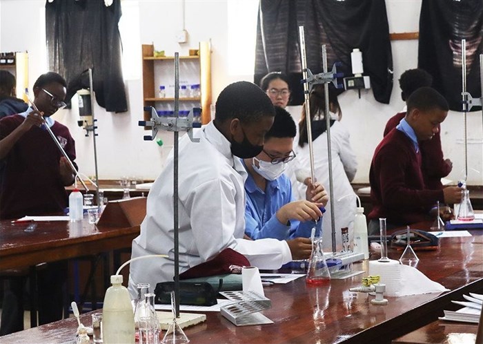Supplied image: Aspiring medical students at Legae Academy
