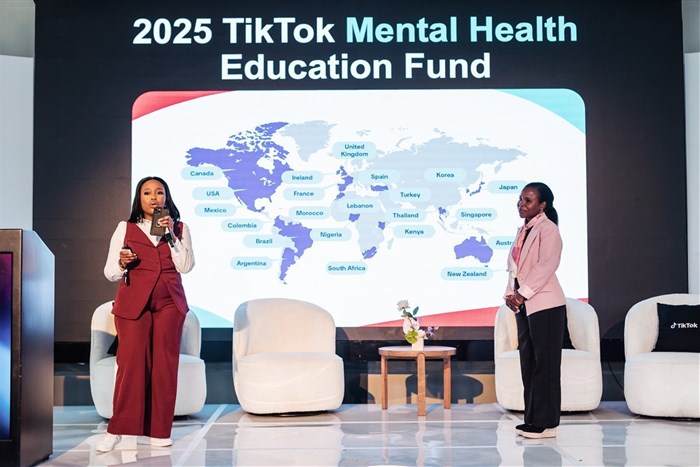 From left: Keagile Makgoba, head of communication, sub-Saharan Africa, TikTok and Duduzile Mkhize, outreach and partnership manager, SSA, TikTok. Image credit: TikTok