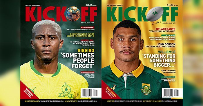 The print edition of Kickoff is back, with a brand-new add-on dedicated to South African rugby fans, Kickoff Rugby(Images supplied. Composite by Lesley Svenson, Bizcommunity)