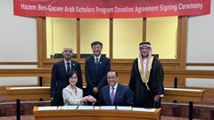 Supplied image (L-R): Deputy Secretary-General Ren Yilin, Mr. Hazem Ben-Gacem, H.E. Ahmed Mustafa Fahmy Hafez, Vice Chancellor Yang Bin, and H.E. Dr. Mohamed G. Shaikho