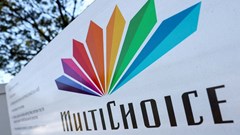 A Multichoice logo is displayed outside the company's building in Cape Town, South Africa, 2 February 2024. Reuters/Esa Alexander