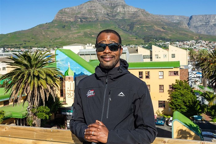 Winston Fani, South Africa’s first blind tourist guide and owner of Out of Sight Tours. Winston is at the heart of the Limitless Cape Town movement.
