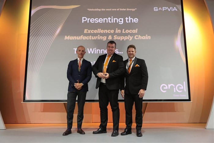 Onvlee Engineering received the award for Excellence in Local Manufacturing and Supply Chain. Image credit: Sapvia