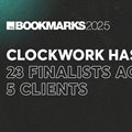 Clockwork has 23 finalists across 5 clients at the 2025 Bookmark Awards