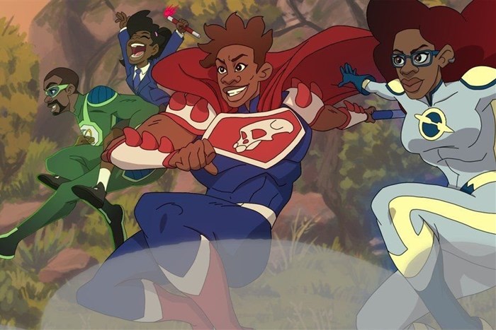 A scene from the upcoming animation featuring characters from the SuperScientists series.