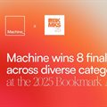 Machine wins 8 finalist spots across diverse categories at the 2025 Bookmark Awards