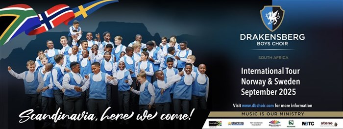 The Drakensberg Boys Choir announces 2025 international tour to Sweden and Norway
