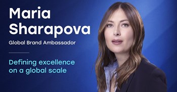 Sharapova joins Hamilton as a brand ambassador. Source: Supplied.