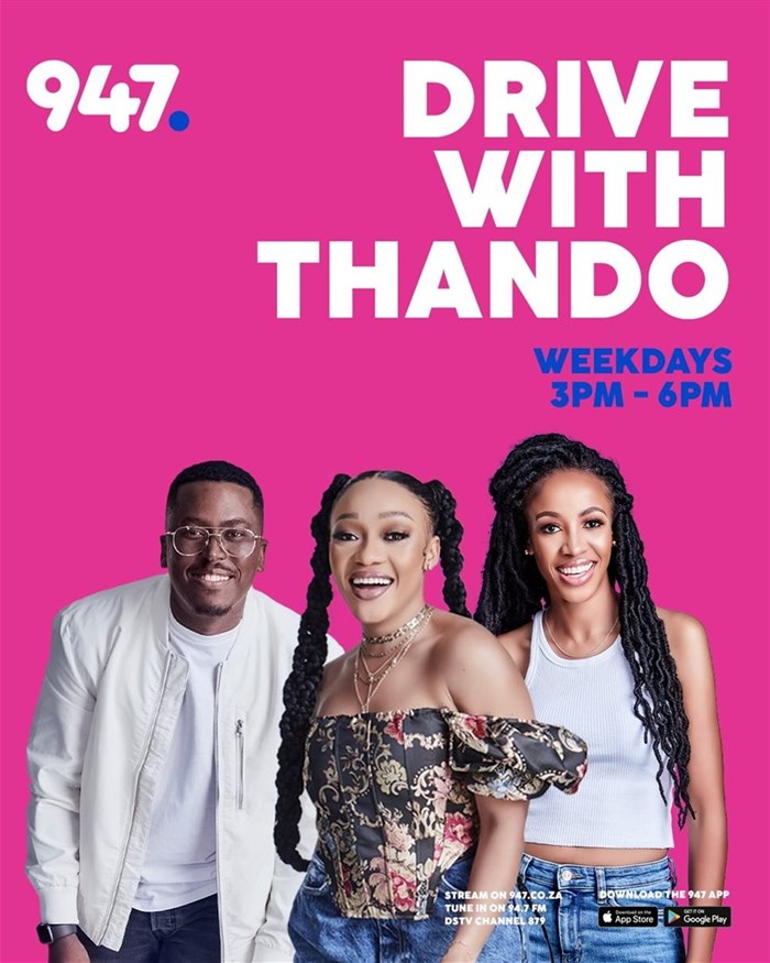 Msizi James joins Thando Thabethe on 947 Drive with Thando