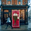 The Stella Artois Perfect Trade Vending Machine outside a pub in London, UK (Image supplied)