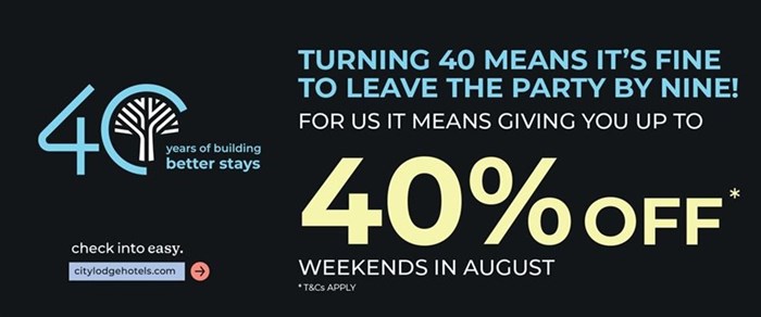 City Lodge Hotels celebrates 40 years of comfort, consistency, and clever hospitality!