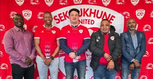 Supplied image (from L-R): Themba Sithole, Technical Director at Sekhukhune United FC; Phineas Madisha, Football Manager at Sekhukhune United FC; Jevron Epstein, CEO of Generation Schools; Tebogo Mapinga, Head of Marketing and Communication at Sekhukhune United FC; Tshepho Malope, Football Manager at Sekhukhune United FC