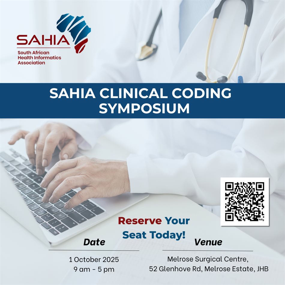 SAHIA to host Clinical Coding Symposium in October to advance data-driven healthcare in SA