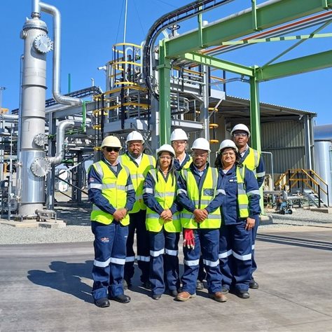 Air Products’ executive team during a recent visit to the Midlands CO2 Facility