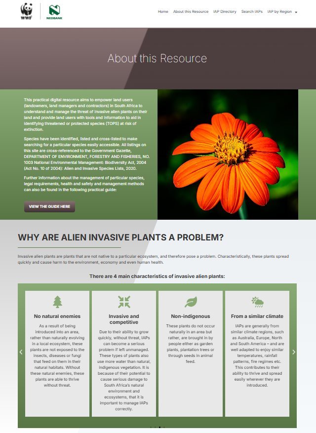 New online tool for identifying invasive alien plant species