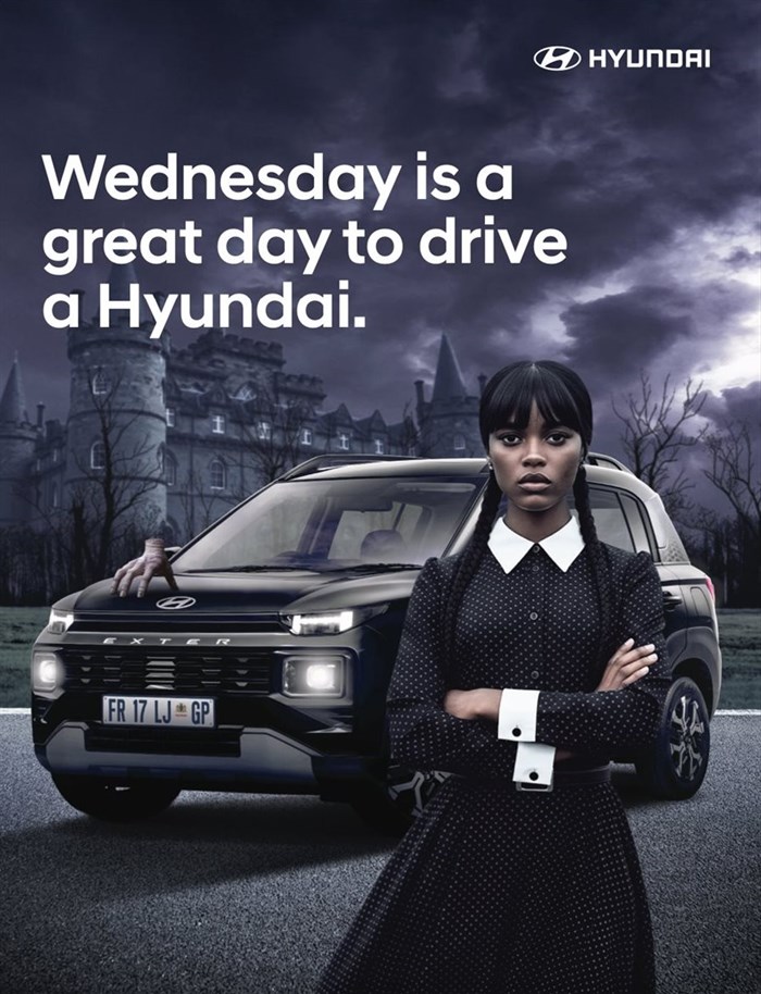 Car manufacturer Hyundai has hijacked a pop culture moment (Image supplied)