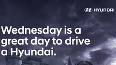 #BehindtheCampaign: Wednesday: The perfect day to drive a Hyundai