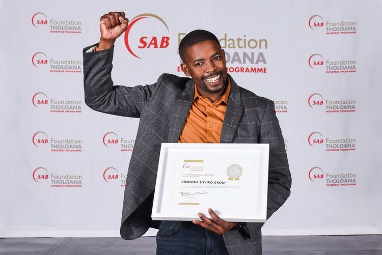 A recent participant and graduate of the SAB Foundation Tholoana Enterprise Programme, Sabelo Lindani | image source: