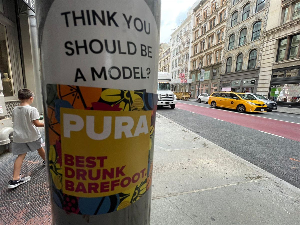 The advertisement was shown in Times Square New York. Source: Supplied.